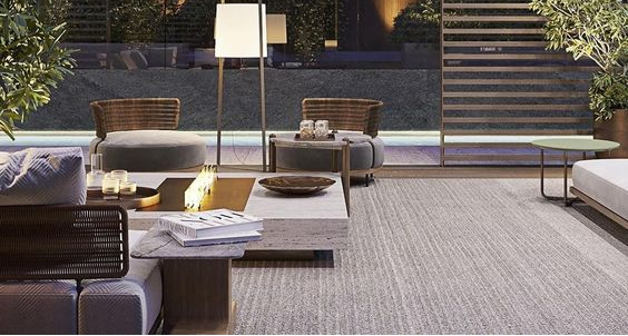 自然與住家結合的現代風庭園