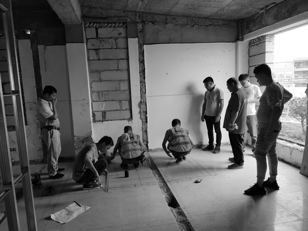 深圳會所項目設計施工現場